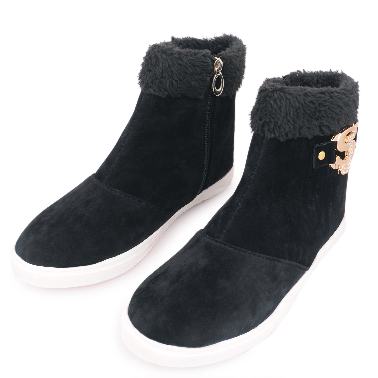 thari choice long black shoes for women and girls