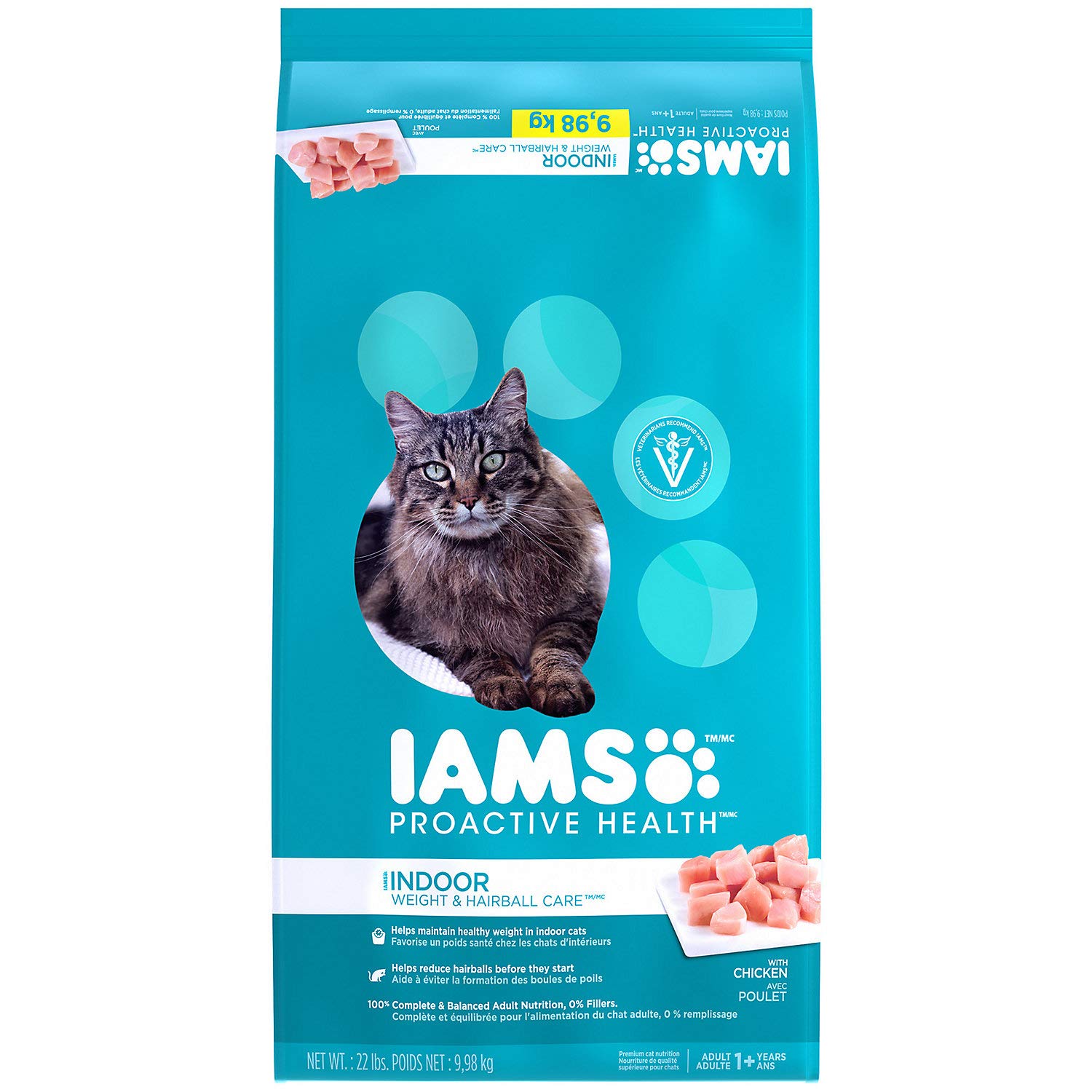 IAMS Proactive Health Indoor Weight and Hairball Care Dry Cat Food