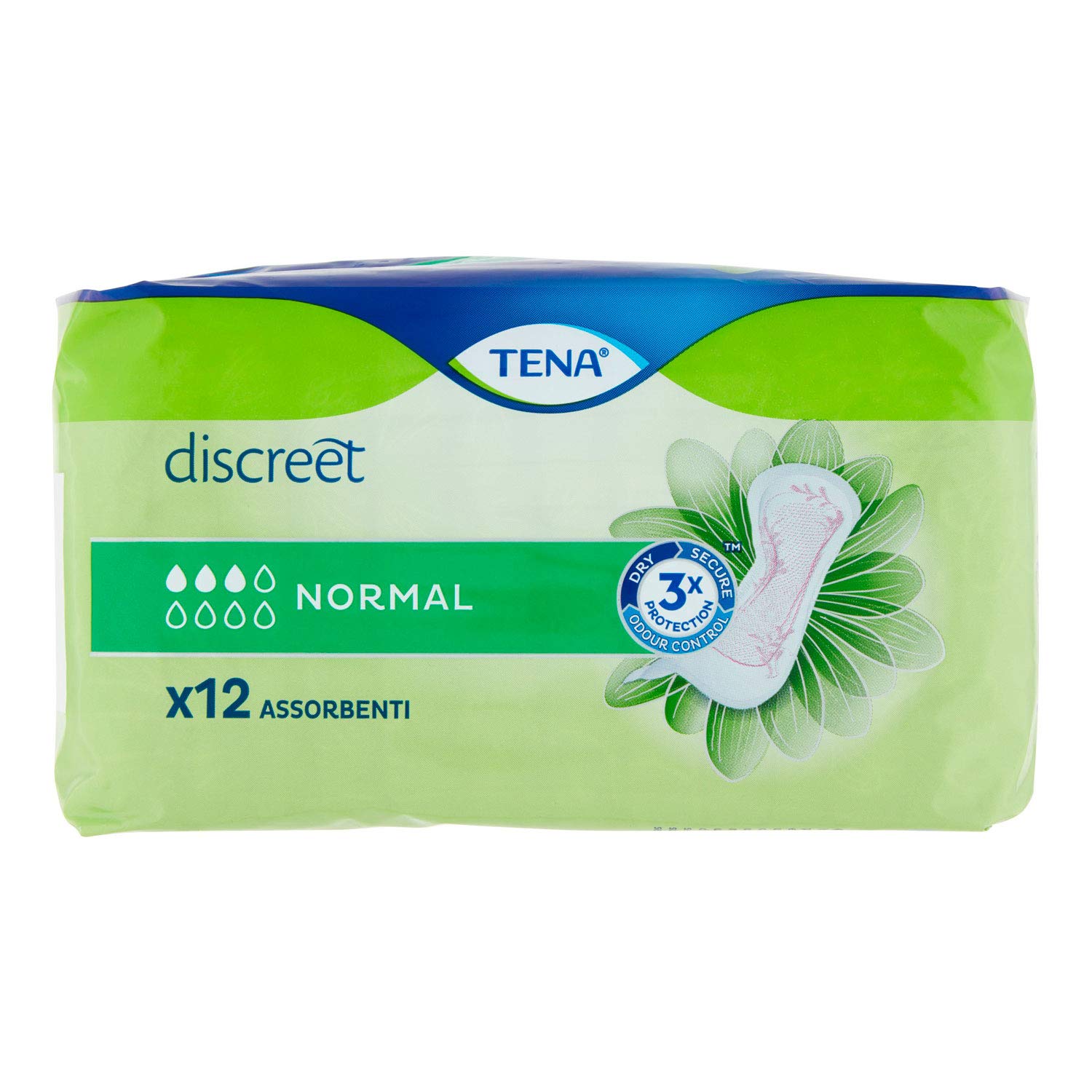Tena Lady Discreet Normal Sanitary Pads Pack of 12
