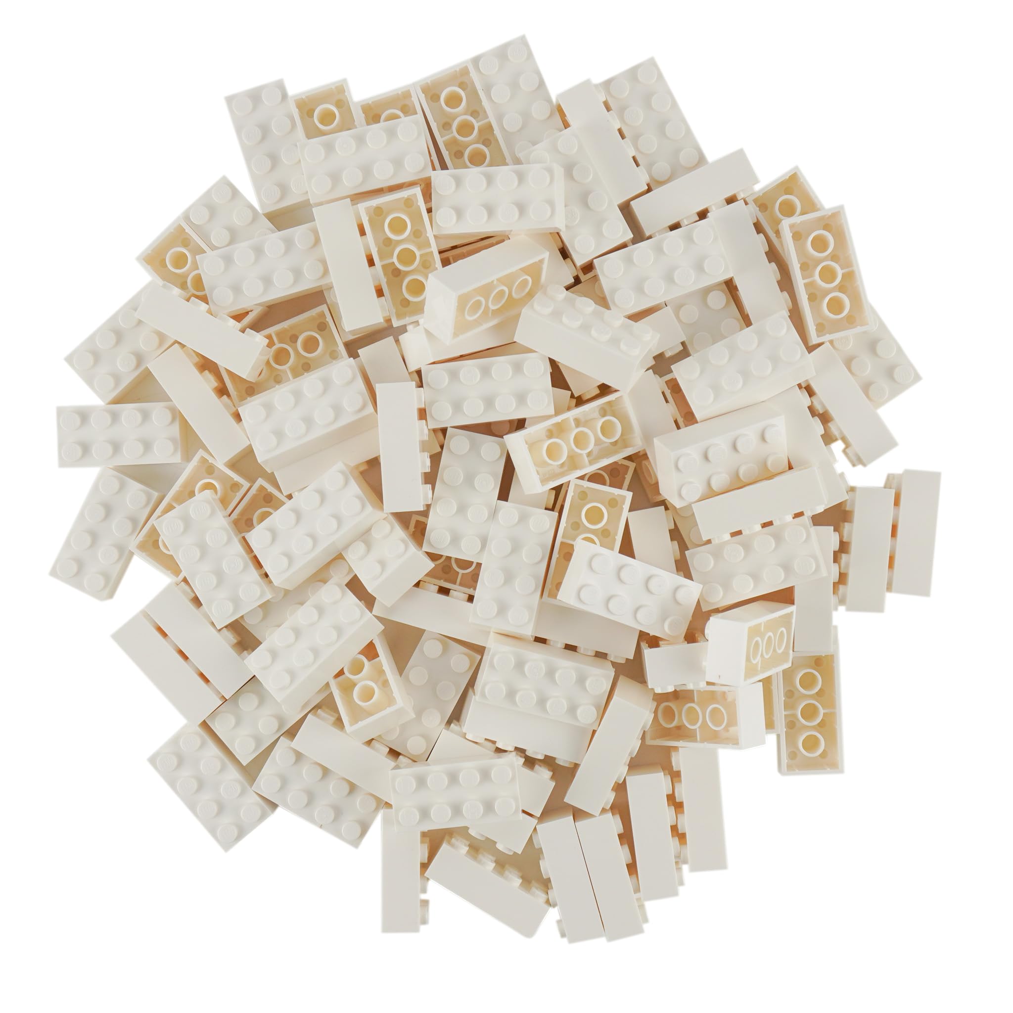 LEGO Classic Pack of 100 2 x 4 Stones with Stone Separator White