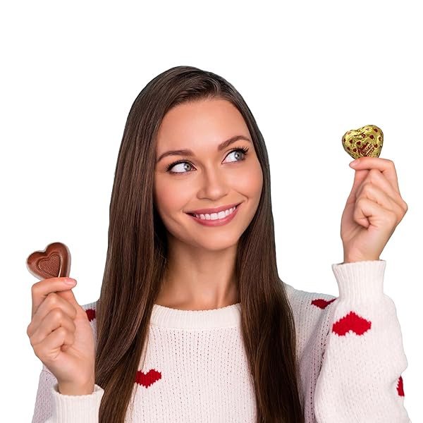 FRUIDLES VALENTINE’S MILK PEANUT BUTTER CHOCOLATE HEARTS, MILK CREAMY CHOCOLATY HEARTS, HOLIDAY TREATS, INDIVIDUALLY WRAPPED FOILS, KOSHER CERTIFIED DAIRY (HALF-POUND)