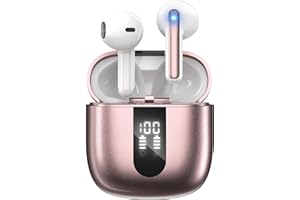 JBES Bluetooth Earbuds Wireless Headphones, 60H Deep Bass Ear Buds with 4 Noise Cancelling Microphone, IP5 Waterproof Earphon