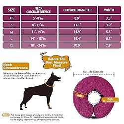 MIDOG Dog Cone Collar, Inflatable Dog Neck Donut