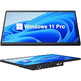 OuuOee All-in-One Panel PC Industrial Touchscreen Tablet 15.6", Fanless Embedded Panel Computer Win11 Pro N5095 8GB RAM 128GB ROM, Tablet PC 1920 * 1080 IPS, 4xUSB3.0, Full FunctionType-C, HDMI, LAN