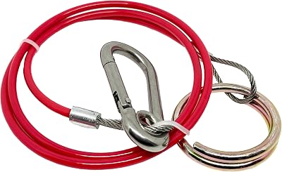 Double Dragon Breakaway Cable 1M 5mm Stainless Steel Heavy Duty Trailer Safety