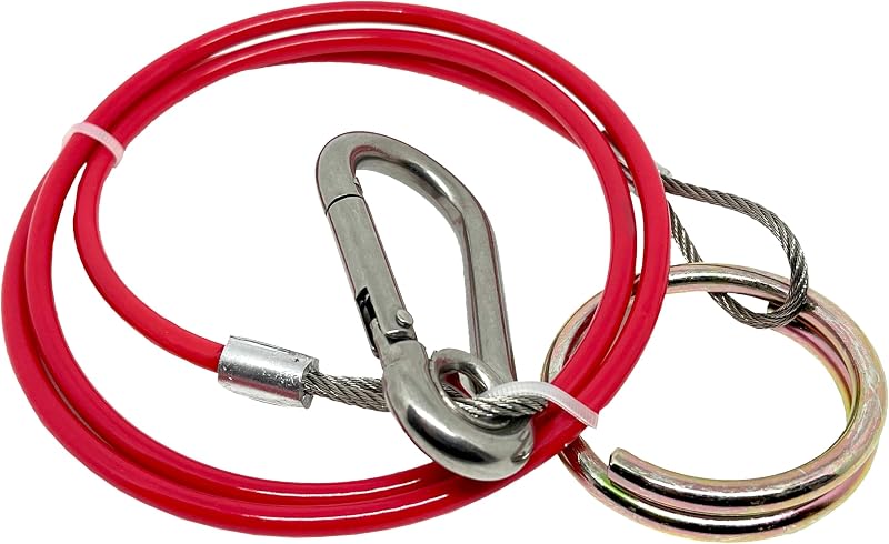 Double Dragon Breakaway Cable 1M 5mm Stainless Steel Heavy Duty Trailer Safety