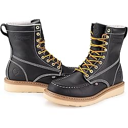 SUREWAY Mens 8 in Wedge Moc Soft/Steel Toe Work