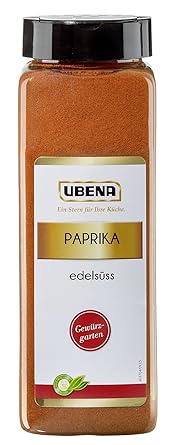 Ubena Paprika edelsüß 500 g Paprikapulver mild Gewürz-Paprika gemahlen, Paprikagewürz, zum Würzen von Fleisch, Gemüse und Soßen, Menge: 1 Stück