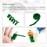 G2PLUS Dark Green Pipe Cleaners 30cm 100pcs Craft Chenille Stems view 4