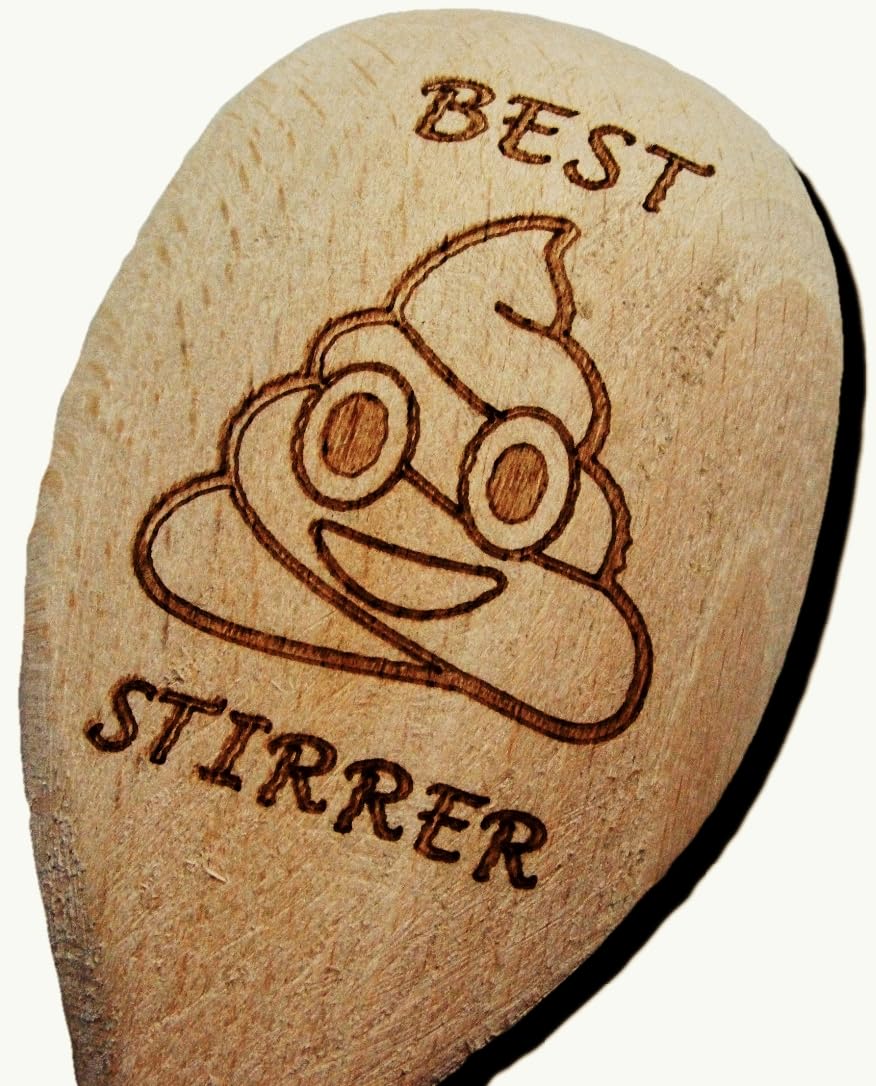 Best Shit Stirrer Wooden Baking Spoon Present Biggest Greatest Gift