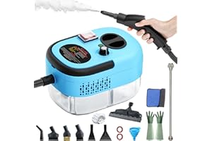 AULANK 2500W Handheld Steam Cleaner,Portable Car Steamer For Auto Detailing,High-Temperature and Pressure Steam Cleaner For Home, Steam Cleaning Machine for Furniture,Kitchen,Grout,Floor,Tile (Blue)