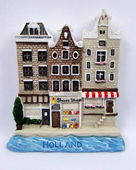 Imanes de nevera recuerdos Holland casas hecho a mano Escultura ...