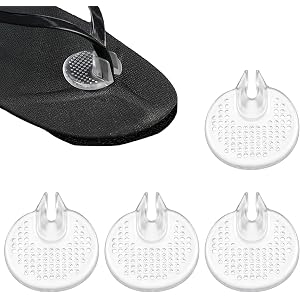 2 Pairs Thong Sandal Toe Protectors Silicone Flip Flop Toe Protector | Flip Flop Toe Cushion for Thong Sandal Non-Slip Flip F