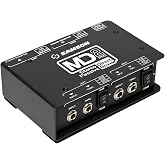 Samson MD2 Pro Stereo Passive Direct Box, Shielded Transformer