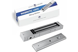 Ares Vision Mag Lock 280KG 600LBS of Holding Force Electromagnetic Commercial Lock 12V, LED Indicator When Closed NO/NC Options,for Out Swinging Single Door
