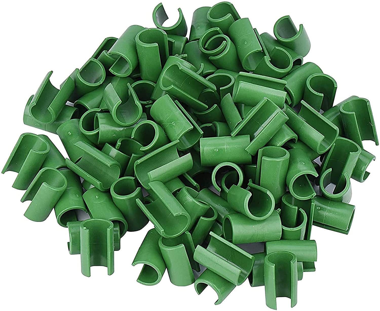 50 Pieces Garden Plant Stakes Connector Garden Trellis Rod Connector Clip for Climbing Rattan Vine, Rotatable Rod Supporting (8mm Cross Clips)