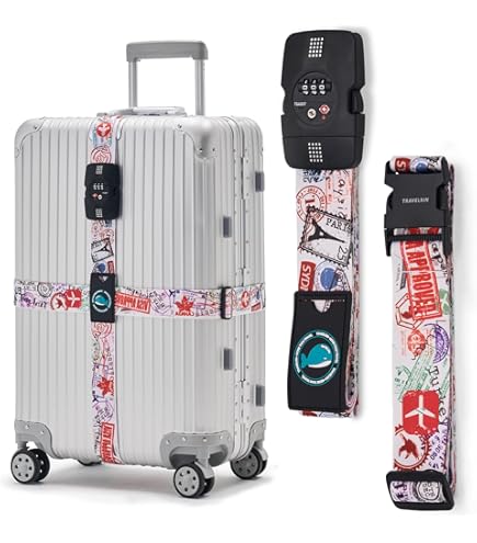 Amazon.com: Aslsiy Forest Green Luggage Straps for Suitcases