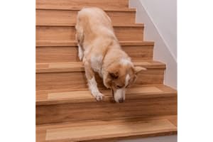 Clear Stair Treads, Spurtar 4"x32"-15PCS Non-Slip Stair Runners for Wooden Steps, Transparent Tape Slip Resistance Waterproof