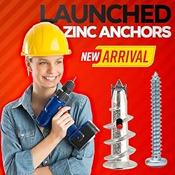 CrimsonMark 20Pcs Zinc Self Drilling Drywall