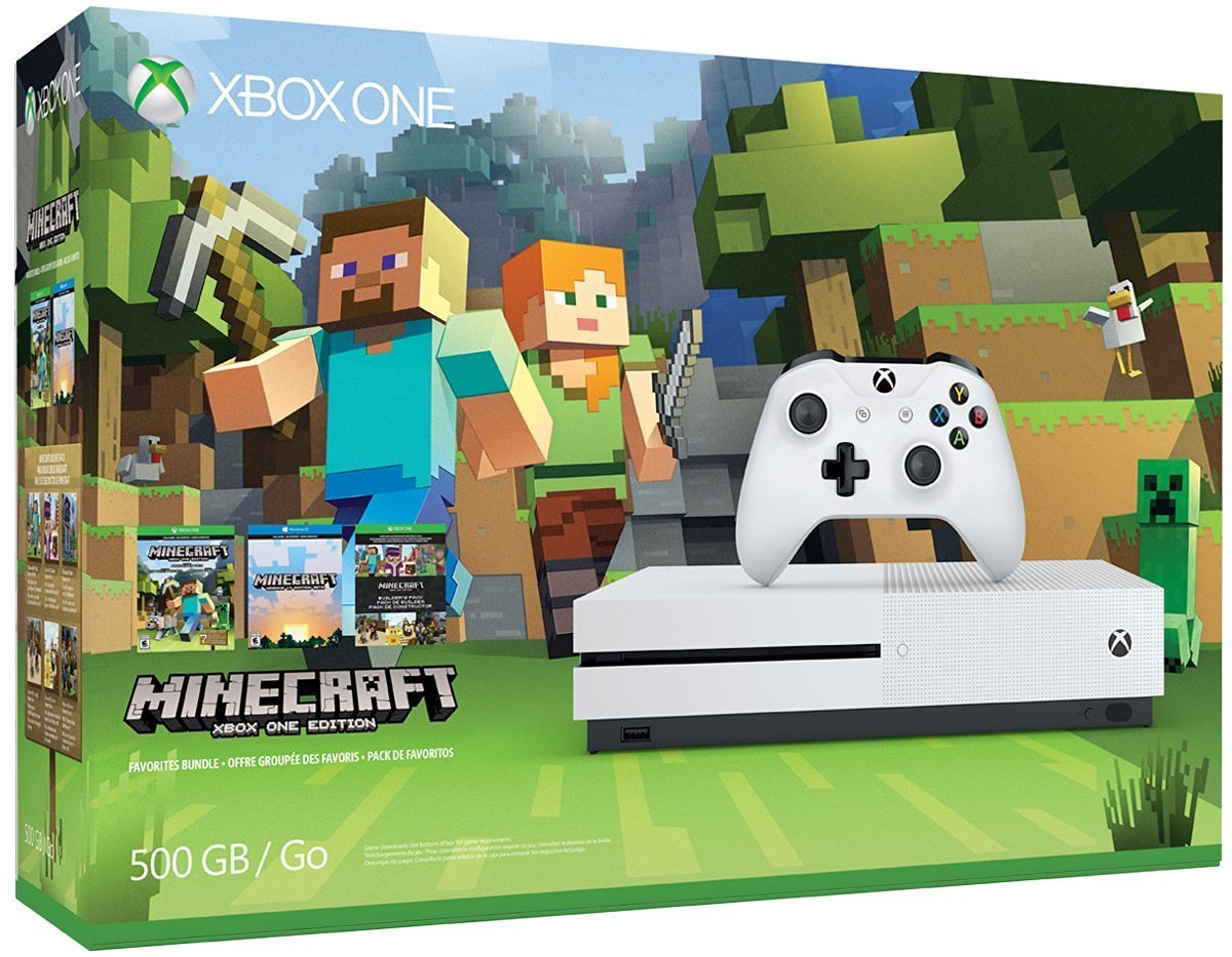 Xbox One S 500GB Console - Minecraft Bundle [Discontinued] (Renewed)