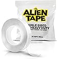 ALIEN TAPE Double Sided Tape Heavy Duty, Nano Tape, Double Sided Mounting Tape, Heavy Duty Double Sided Tape for Walls, Wall Tape, Clear Adhesive Tape for Poster Photo Wall Décor As Seen on TV 10 Feet