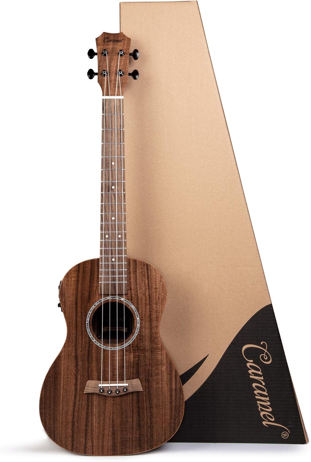 Caramel CB204 All Solid Acacia Baritone Acoustic & Electric Ukulele