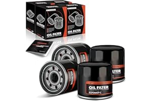 A-Premium 4-PC 10K Miles Protection Spin On Oil Filter Compatible with Ford & Chevy & for Toyota & for Honda & Nissan & Subar