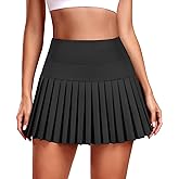 JoyGirl Pleated Tennis Skirt for Women with Shorts Athletic Golf Skort Workout Running Sports Skirts Skorts with Pockets
