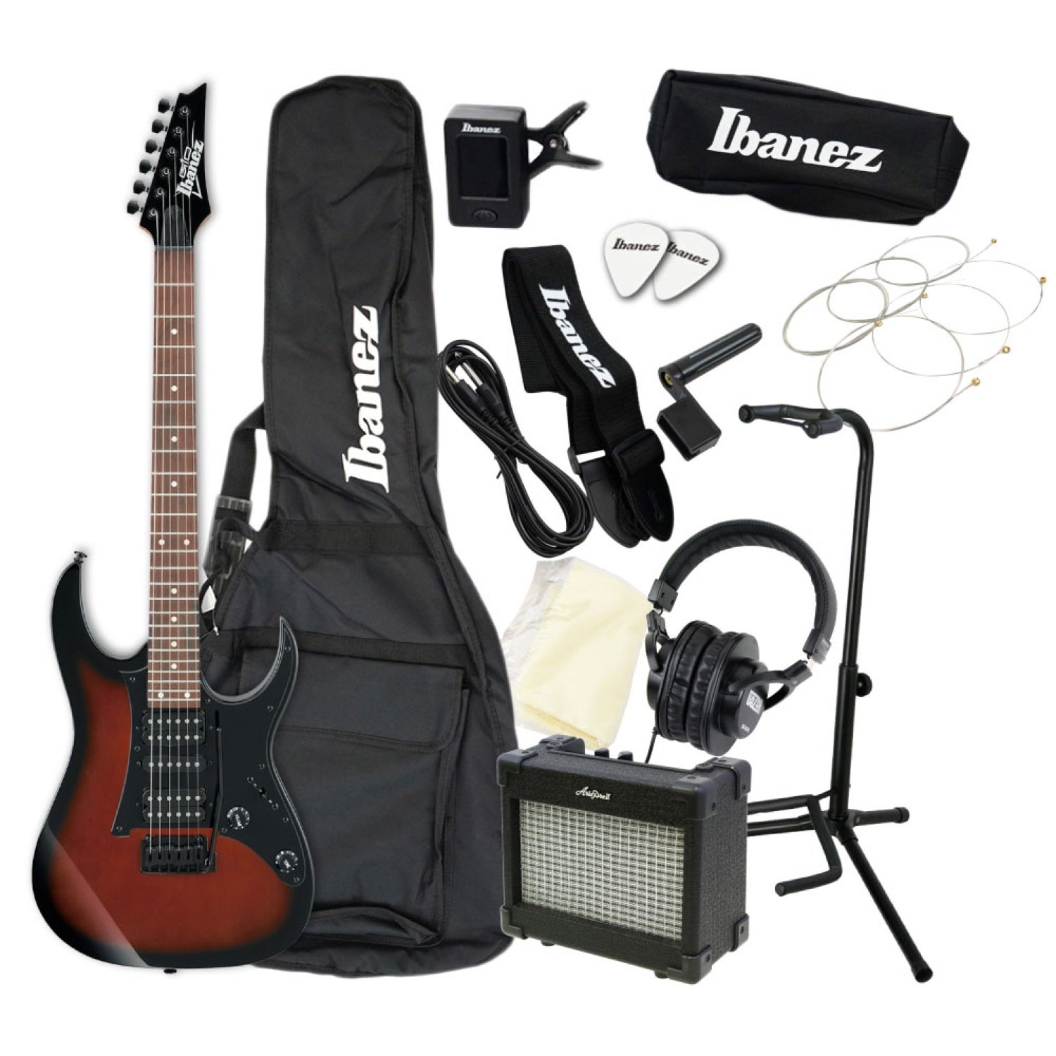 最高級 エレキギターセット エレキギター 入門セット B07f25z74b アクセサリーセット付き Wns Grg150b Ibanez 21公式店舗