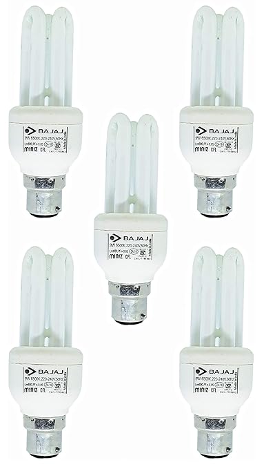 BAJAJ by E & E TOTAL SOLUTION Glass 9W Miniz (Cool Day Light, White)