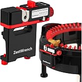 ZestWrench Circular Knitting Machine Tensioner for Addi 46&amp;22 Needles, 360&deg; No-Drop Yarn Winder, One-Touch Release for Effortless Feeding, Fits Electric &amp; Manual Knitting Machines, Ergonomic Design