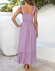 ZESICA Women's 2025 Summer Boho Spaghetti Strap