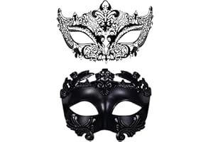 OIDEA Masquerade Mask for Couple Roman Greek Venetian Mask Halloween Prom Party Costume Ball Mardi Gras Mask for Women Men