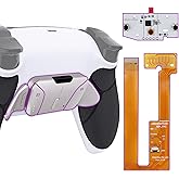 eXtremeRate Real Metal Buttons (RMB) Version RISE4 Remap Kit for PS5 Controller BDM-030 040 with Rubberized Grip Redesigned Back Shell, Upgrade Board & 4 Back Buttons for PS5 Controller