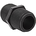 Banjo NIP075-SH Polypropylene Pipe Fitting, Short Nipple, Schedule 80, 3/4" NPT Male, 1-13/16" Length