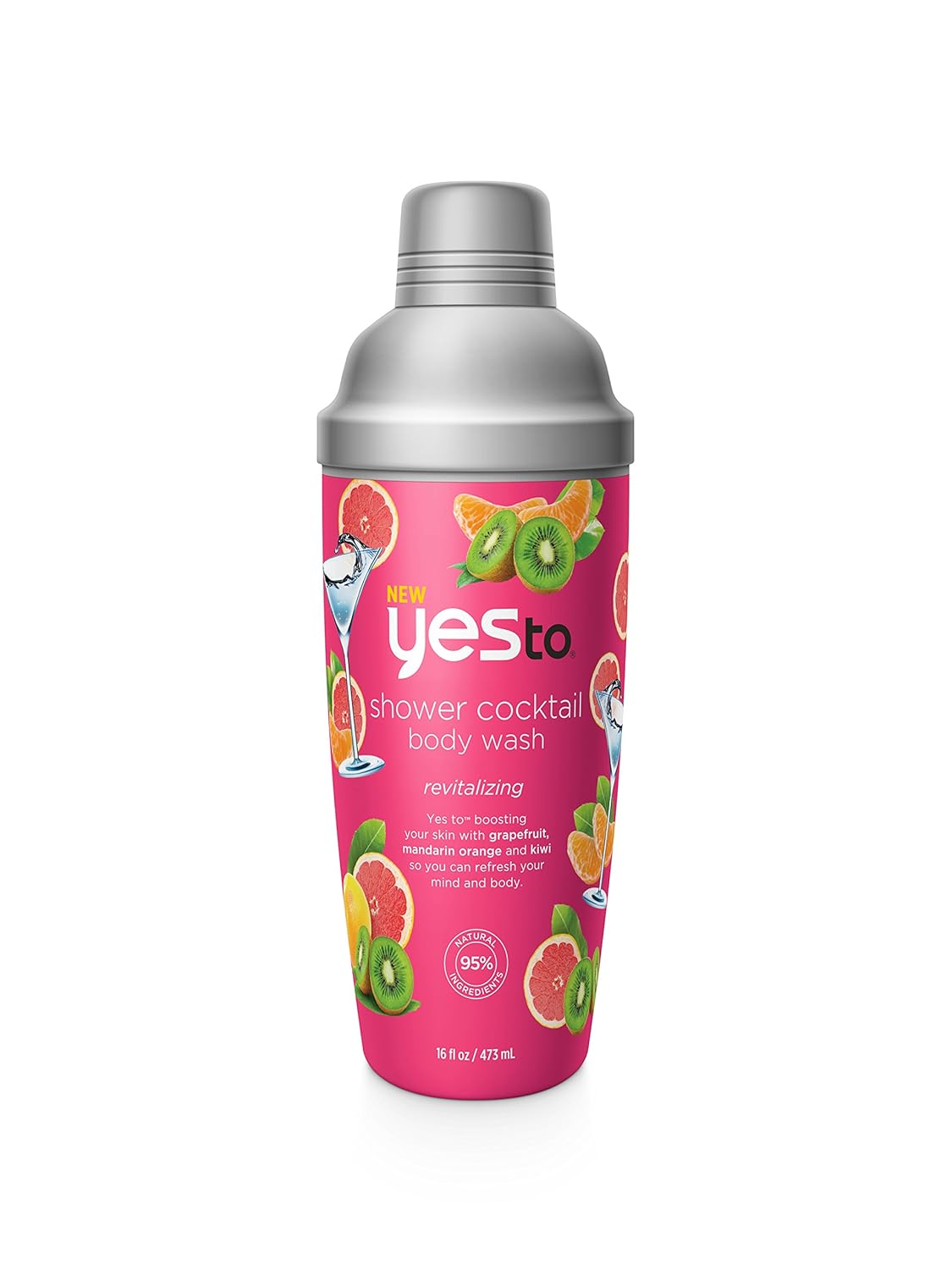 Yes To Shower Cocktail Revitalizing Body Wash, 16 Fluid Ounce