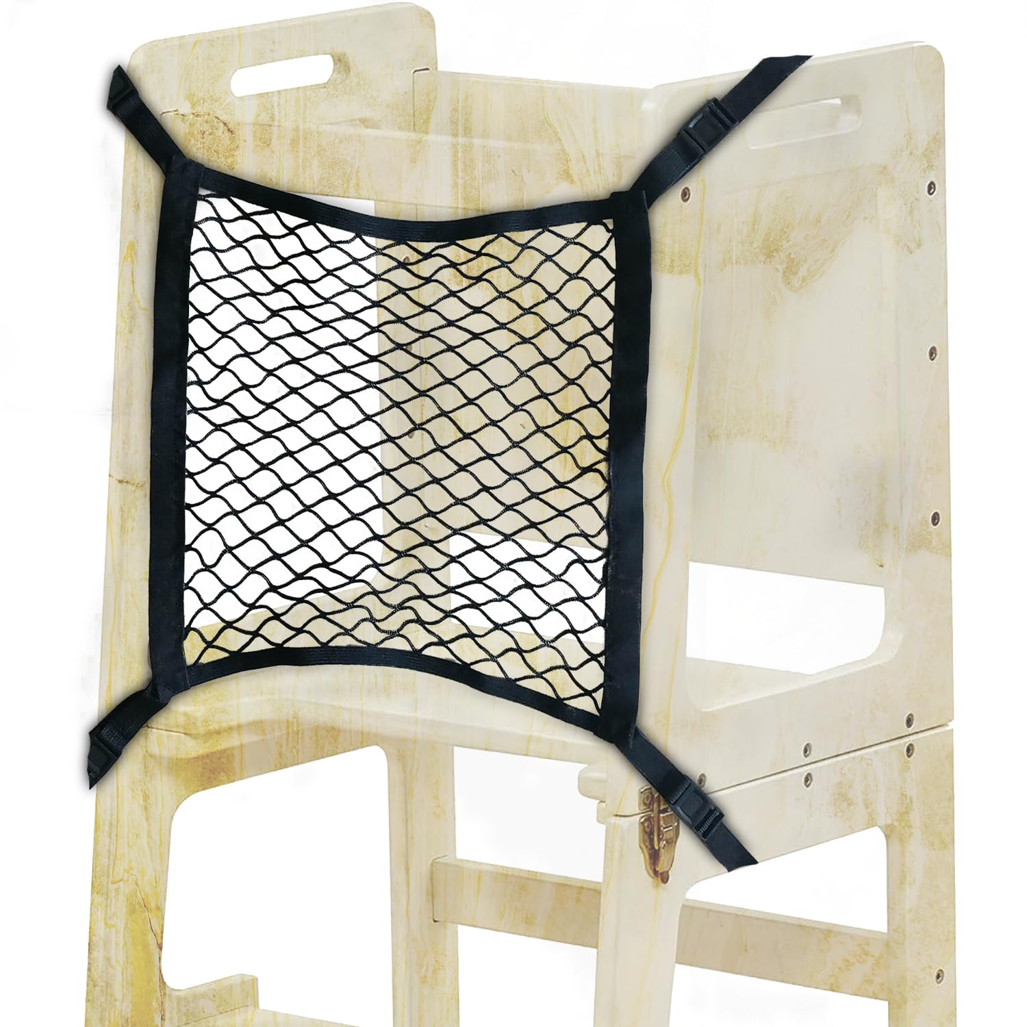 Photo 1 of OLYMPE STORE Toddlers Tower Safety Net - Safety Guard for Toddlers Tower - Kitchen Step Tool Toddlers/Kids - (Black)