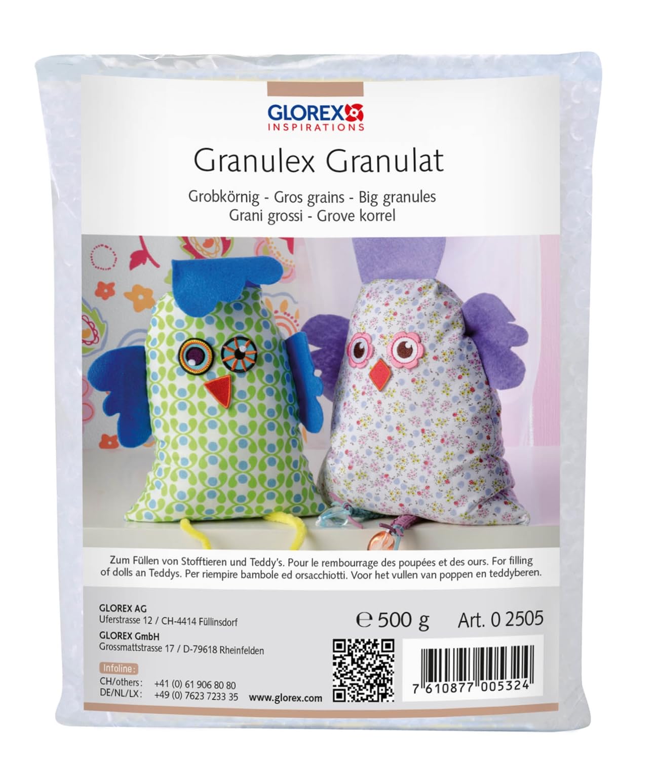 Glorex GmbH 0 2505 Granulex, Coarse, White, 500 g