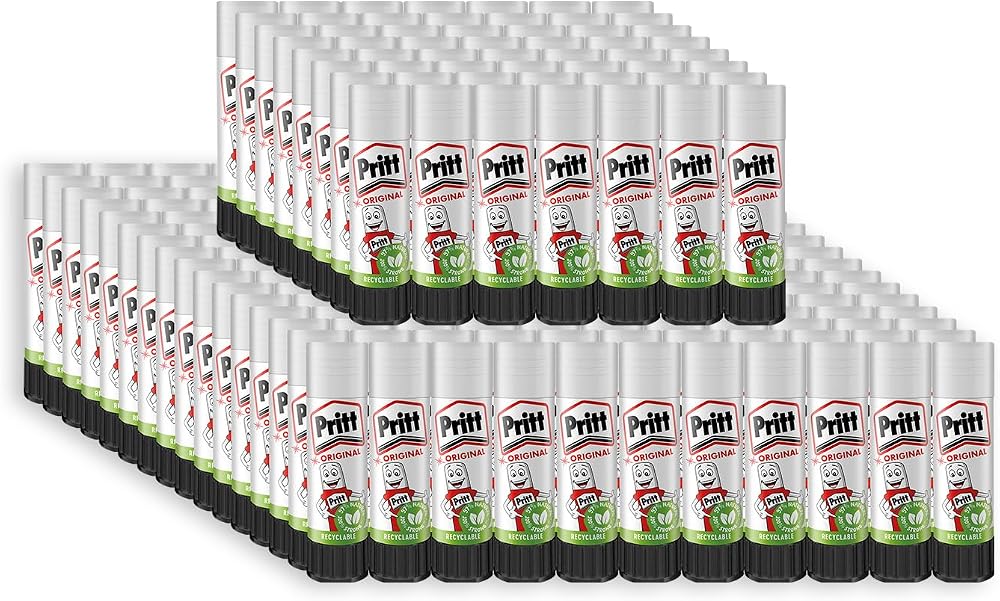 Pritt Glue Stick 100x22g White Craft School Office Supplies Child Safe