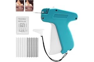Oustartom Fine Stitch Gun - Stitchy Quick Clothing Fixer |Mini Stitch Gun for Clothes with 6 Fine Needles & 1000 Pcs Fasteners | Mini Speedy Sticky Sewing Gun Hemming Tool - Gray