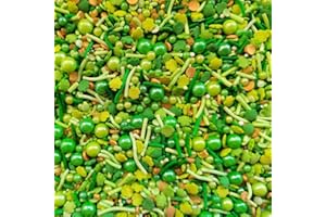 Homankit St Patrick's Day Baking Sprinkles Edible Cookie Decorations Cake Cupcake Topper Decoration 3.35 Ounce