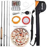 Sougayilang Fly Fishing Rod and Reel Combo, 5/6 Weight, Lightweight Portable, Starter Package