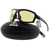 EYEGLAD REV Z87+ Powersports Motorcycle Riding Goggles HD High Contrast UV400 Sports Wrap Sunglasses Safety Glasses