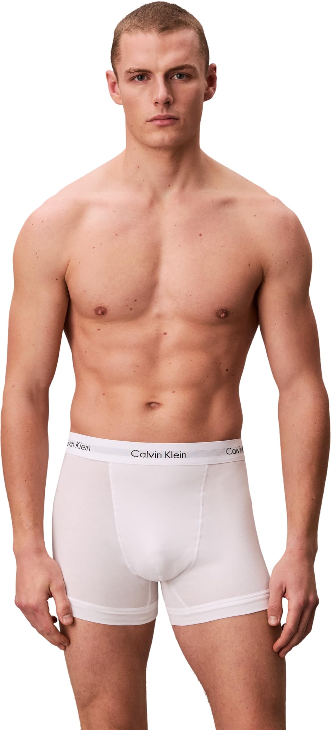 Calvin Klein Herren 3er Pack Boxershorts Trunks Unterwäsche, Weiß (White), XS 2
