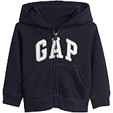 GAP Baby Boys' Playtime Favorites Logo Full Zip Hoodie Hooded Sweatshirt