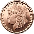 Wisemen Trading 1 oz Copper Round .999 Pure - Morgan Dollar Collectible - View 6