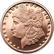 Wisemen Trading 1 oz Copper Round .999 Pure - Morgan Dollar Collectible - View 7