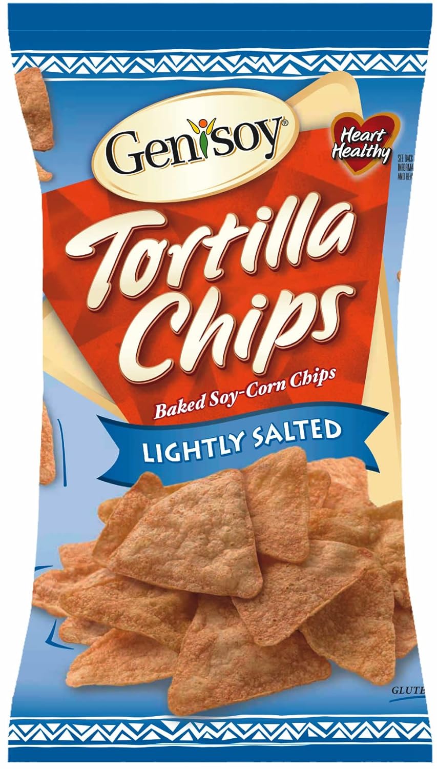 Genisoy Lightly Salted Soy Tortilla Chips, 6Ounce Packages