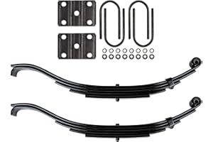 The Trailer Parts Outlet - 5 Leaf Slipper Spring Suspension Kit - Complete Kit for 3" Tube, 7000 lb Axles, Smooth and Reliable Trailer Suspension