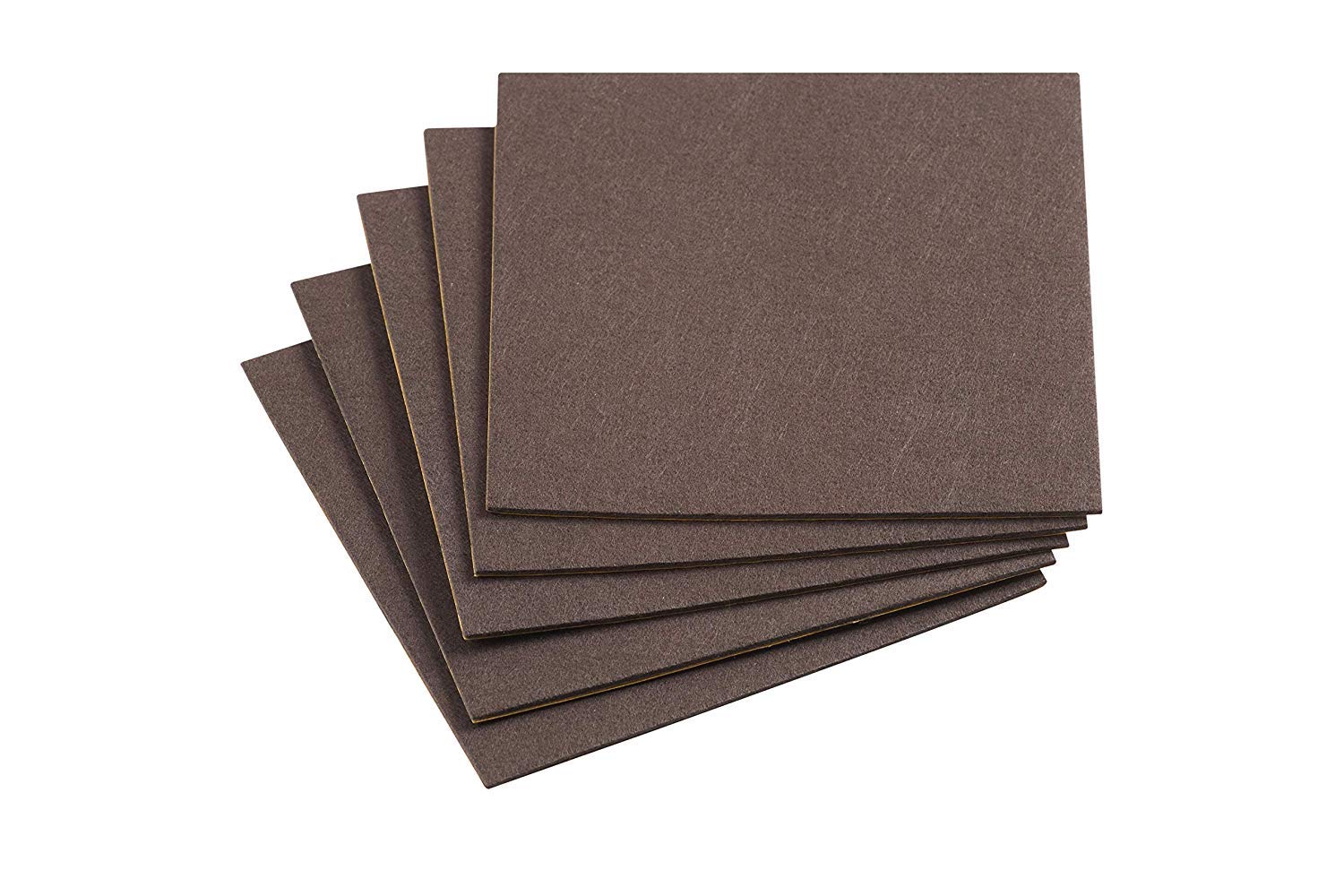 Meister 645526 Felt Cut-Outs (Set of 5) - Self-Adhesive - 200 x 200 mm - Brown